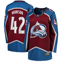 Women's Fanatics Josh Manson Burgundy Colorado Avalanche Home Breakaway Player Jersey