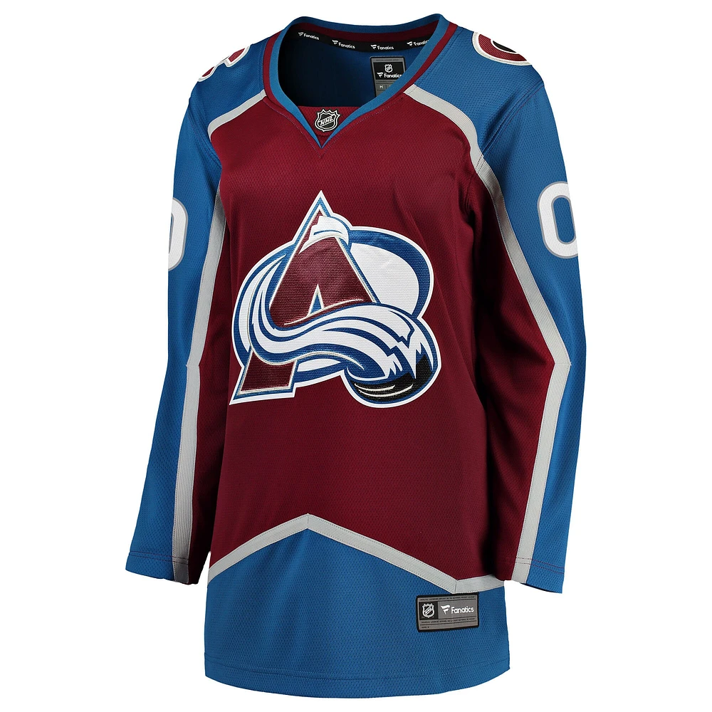 Women's Fanatics Maroon Colorado Avalanche Breakaway - Custom Jersey