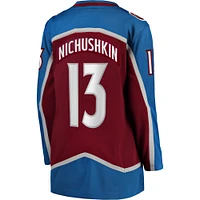 Fanatics pour femmes Valeri Nichushkin Bourgogne Colorado Avalanche Home Breakaway Player Maillot