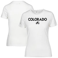 T-shirt Maddox City Capsule blanc Colorado Avalanche pour femme Levelwear