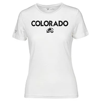 T-shirt Maddox City Capsule blanc Colorado Avalanche pour femme Levelwear