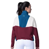 Women's MSX by Michael Strahan  Burgundy/Navy Colorado Avalanche Tessa Full-Zip Jacket