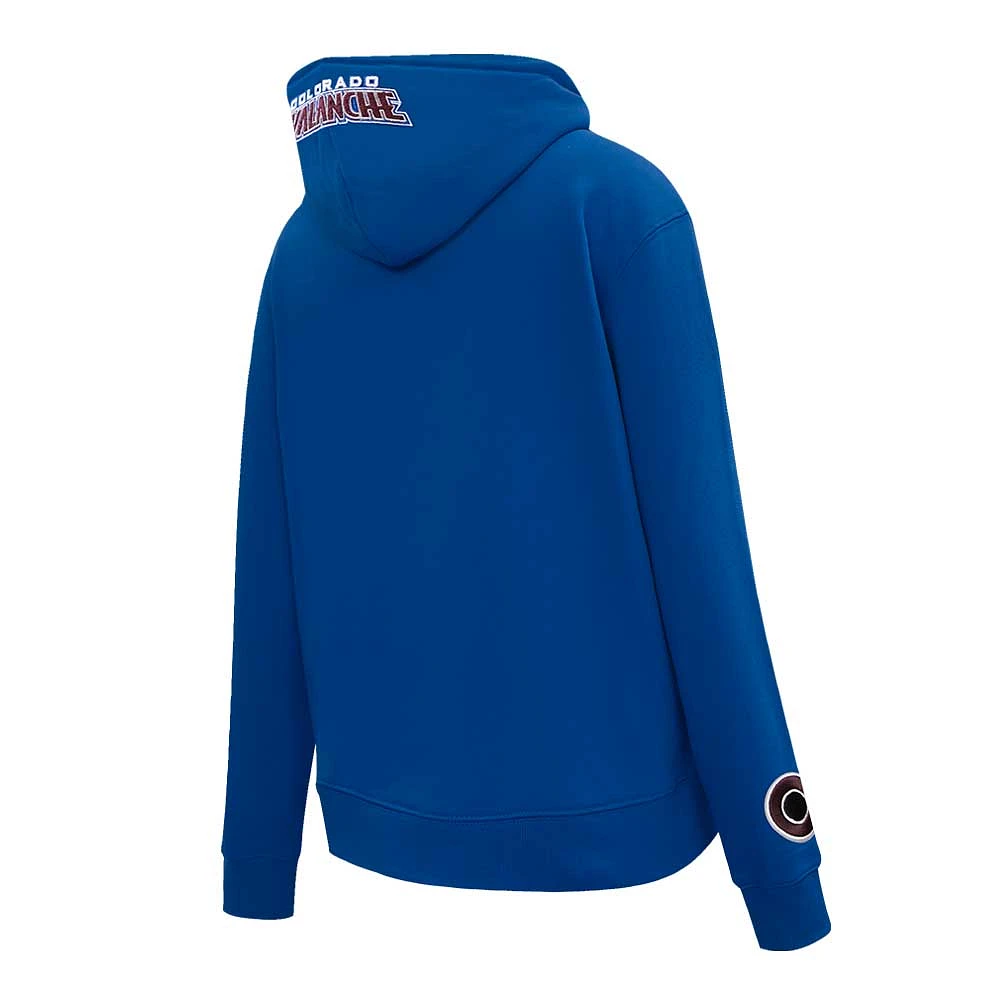 Chandail à capuchon classique en chenille Pro Standard pour femmes, bleu marine, Colorado Avalanche