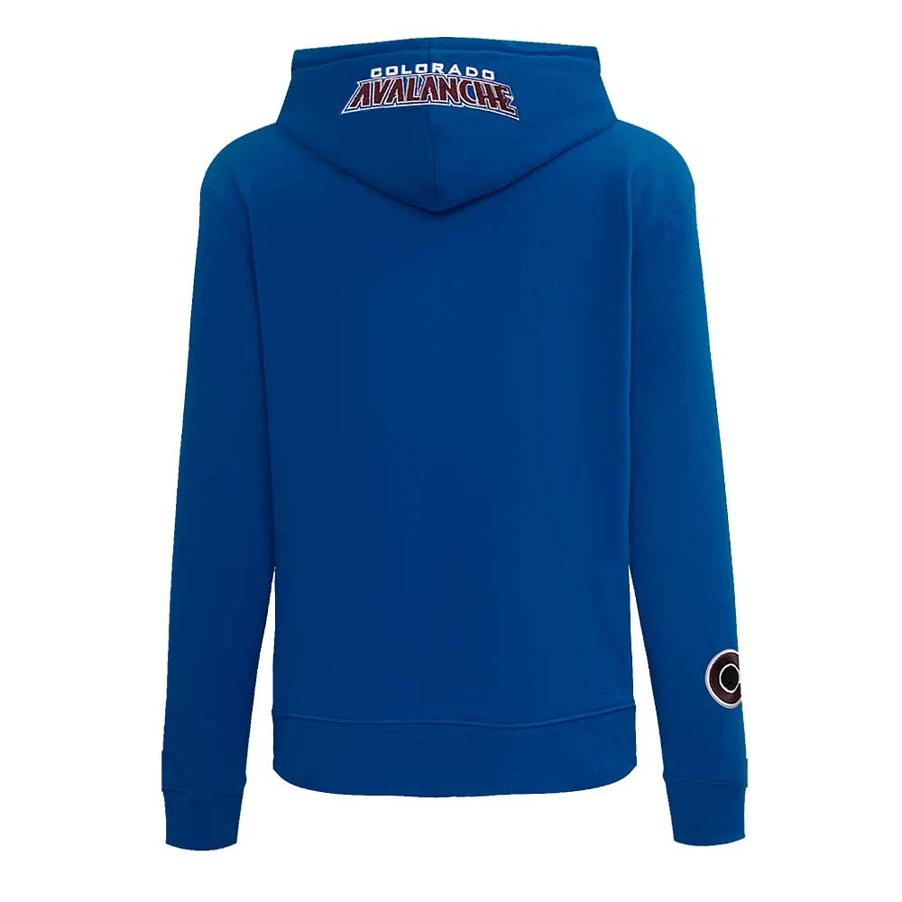 Women's Pro Standard Navy Colorado Avalanche Classic Chenille Pullover Hoodie