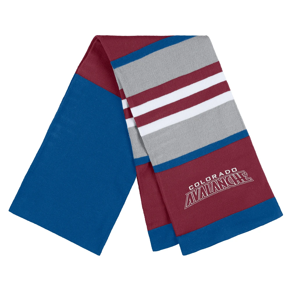 Women's WEAR by Erin Andrews Colorado Avalanche Stripe Glove & Scarf Set