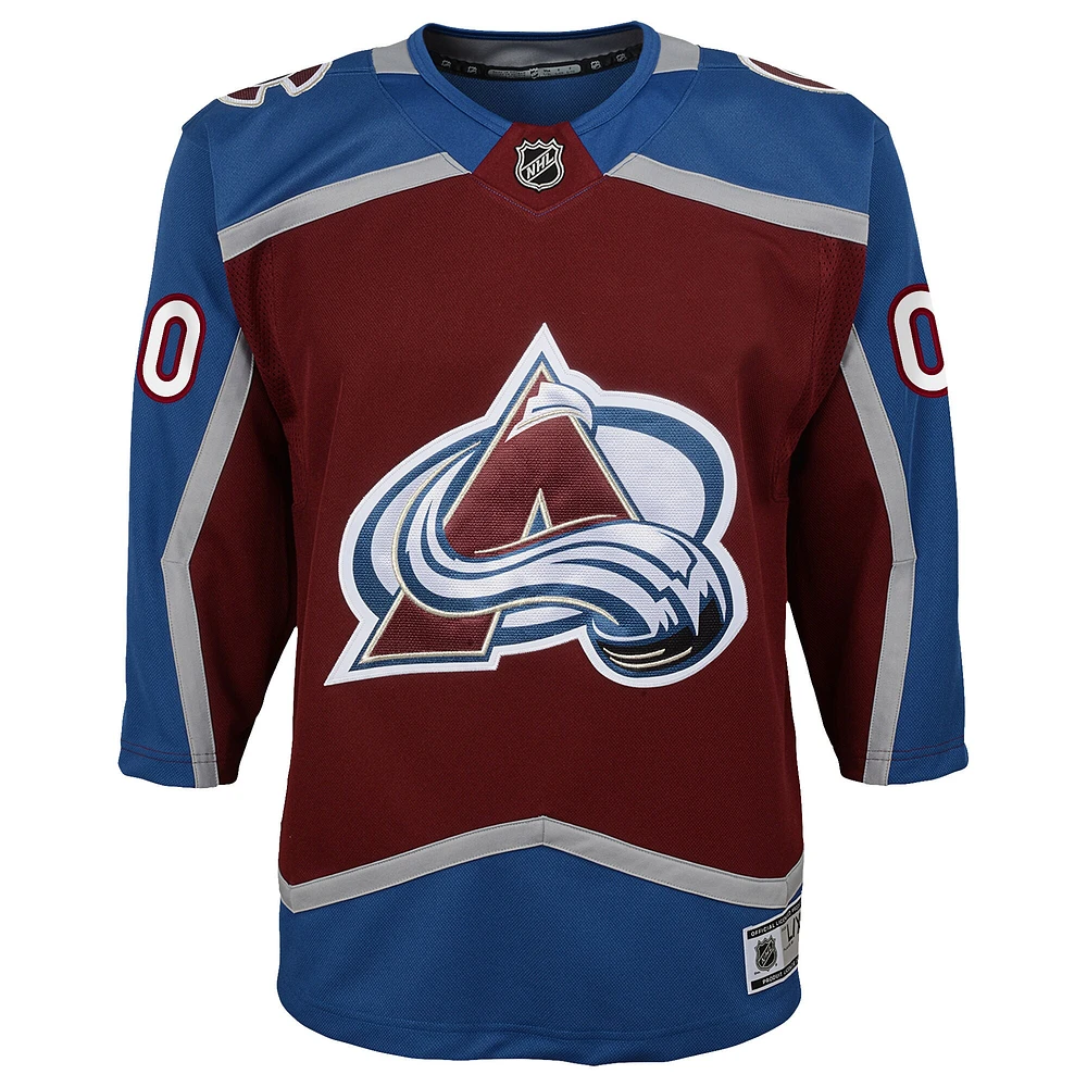 Youth Burgundy Colorado Avalanche 2020/21 Domicile - Maillot Premier Personnalisé