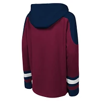 Youth Burgundy Colorado Avalanche Ageless Must Have Home V-Neck Pullover Hoodie