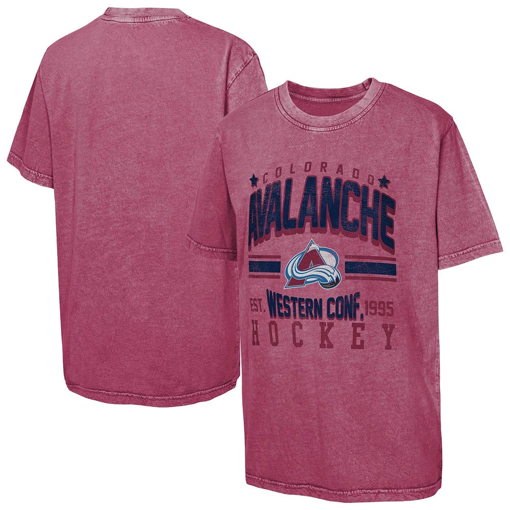 Youth Burgundy Colorado Avalanche Sure Short T-Shirt