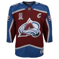 Youth Gabriel Landeskog Burgundy Colorado Avalanche Home 2022 Stanley Cup Champions Premier Player Jersey