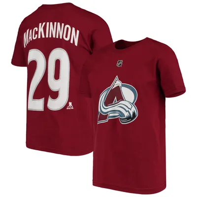 Nathan MacKinnon Colorado Avalanche Youth Player Name & Number T-Shirt - Burgundy