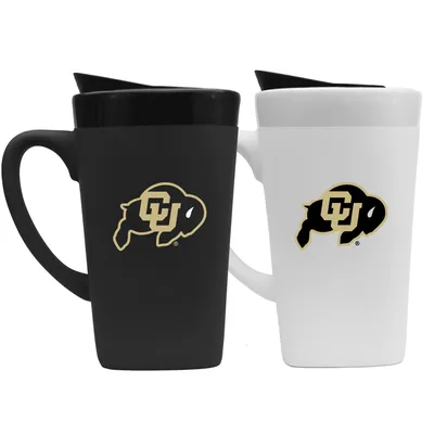 Colorado Buffaloes 16oz. Soft Touch Ceramic Mug with Lid Two-Piece Set