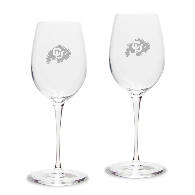 10 oz Set of 2 Luigi Bormioli Titanium Martini Glasses Etched