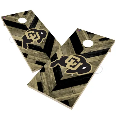 Colorado Buffaloes 2' x 4' Herringbone Design Cornhole Set