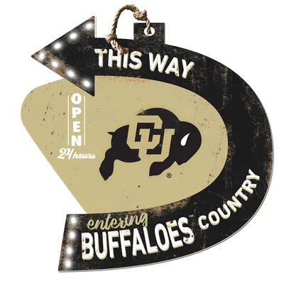 Colorado Buffaloes Arrow Sign