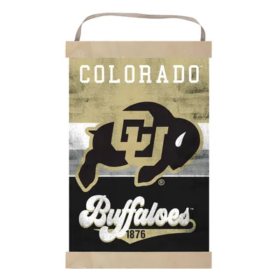 Colorado Buffaloes Retro Logo Banner Sign