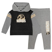 Girls Infant Black Colorado Buffaloes Clubhouse Pullover Hoodie & Legging Set