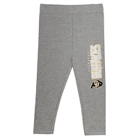 Ensemble sweat à capuche et legging noir Colorado Buffaloes Clubhouse pour bébé fille