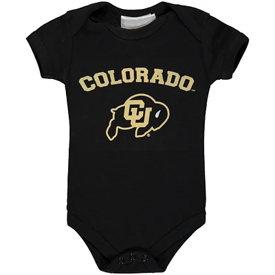 Body noir Colorado Buffaloes Arch Logo pour bébé