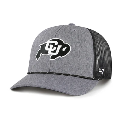 Casquette ajustable en corde de carbone grise Colorado Buffaloes '47 pour homme