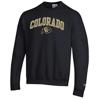 Men's Champion  Black Colorado Buffaloes Arch Over Logo Pullover Sweatshirt