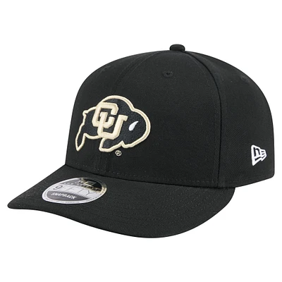 Men's New Era Black Colorado Buffaloes Low Profile 9FIFTY Snapback Hat