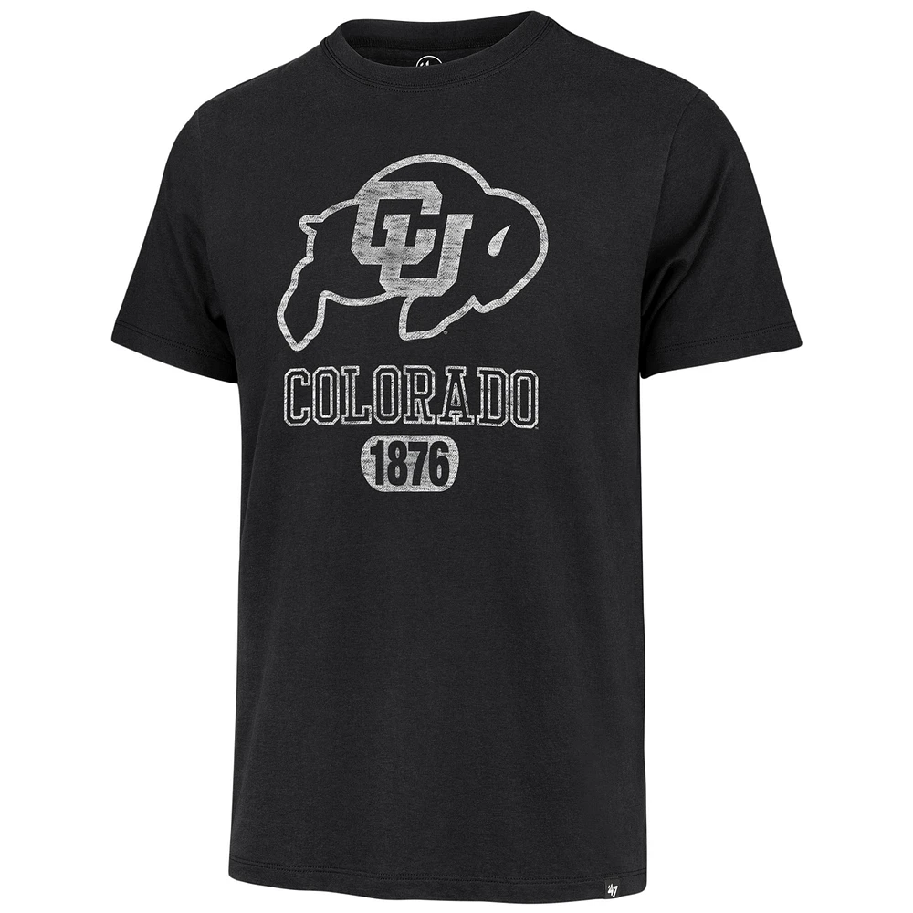 T-shirt Franklin avec logo principal '47 noir des Colorado Buffaloes 1876 pour hommes