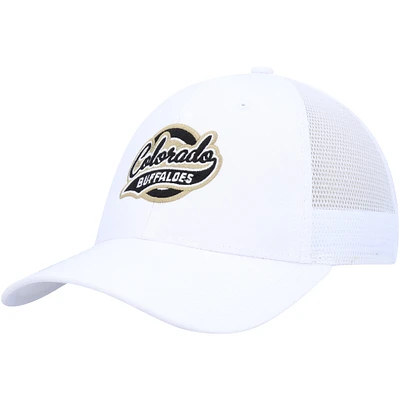 Casquette réglable blanche Colorado Buffaloes Brant Trucker pour hommes