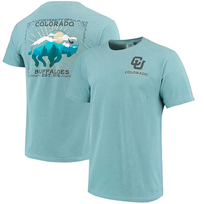 T-shirt bleu Colorado Buffaloes State Local Comfort Colors pour homme