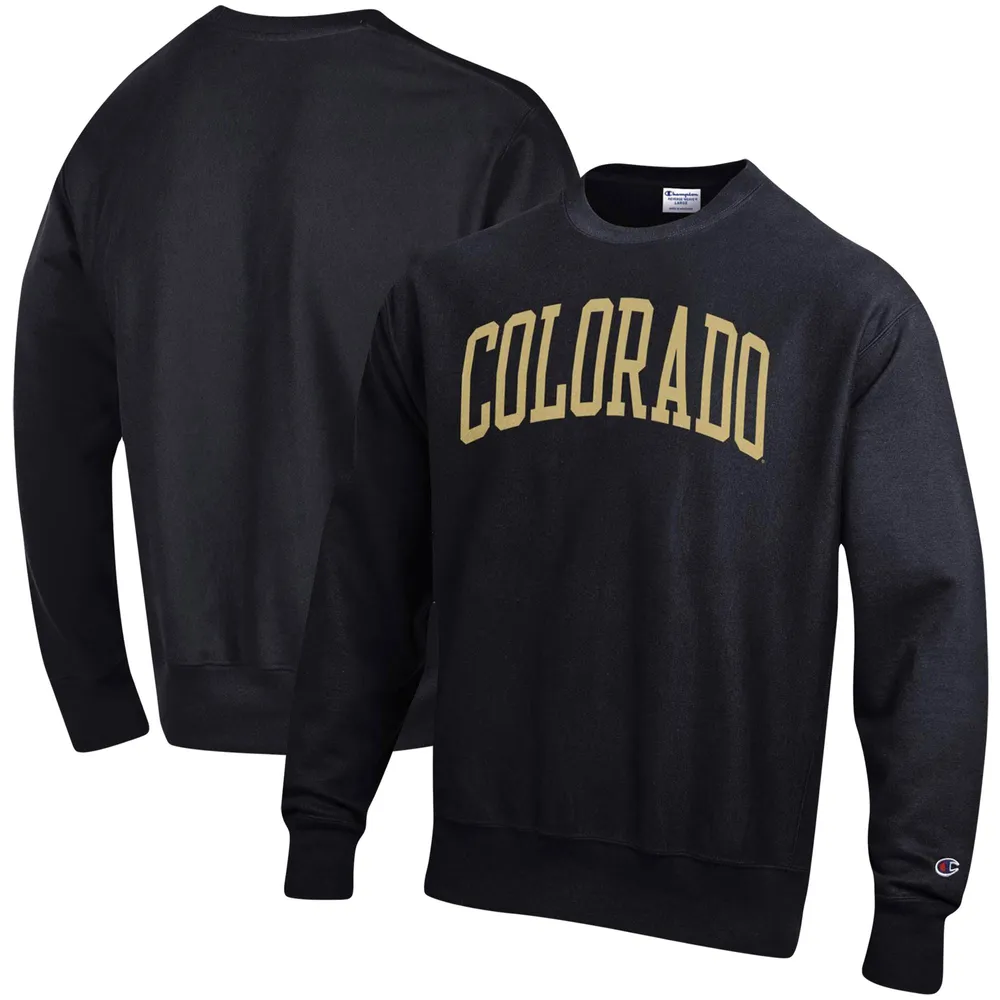 Chandail à enfiler Champion Colorado Buffaloes Arch Reverse Weave pour homme, noir