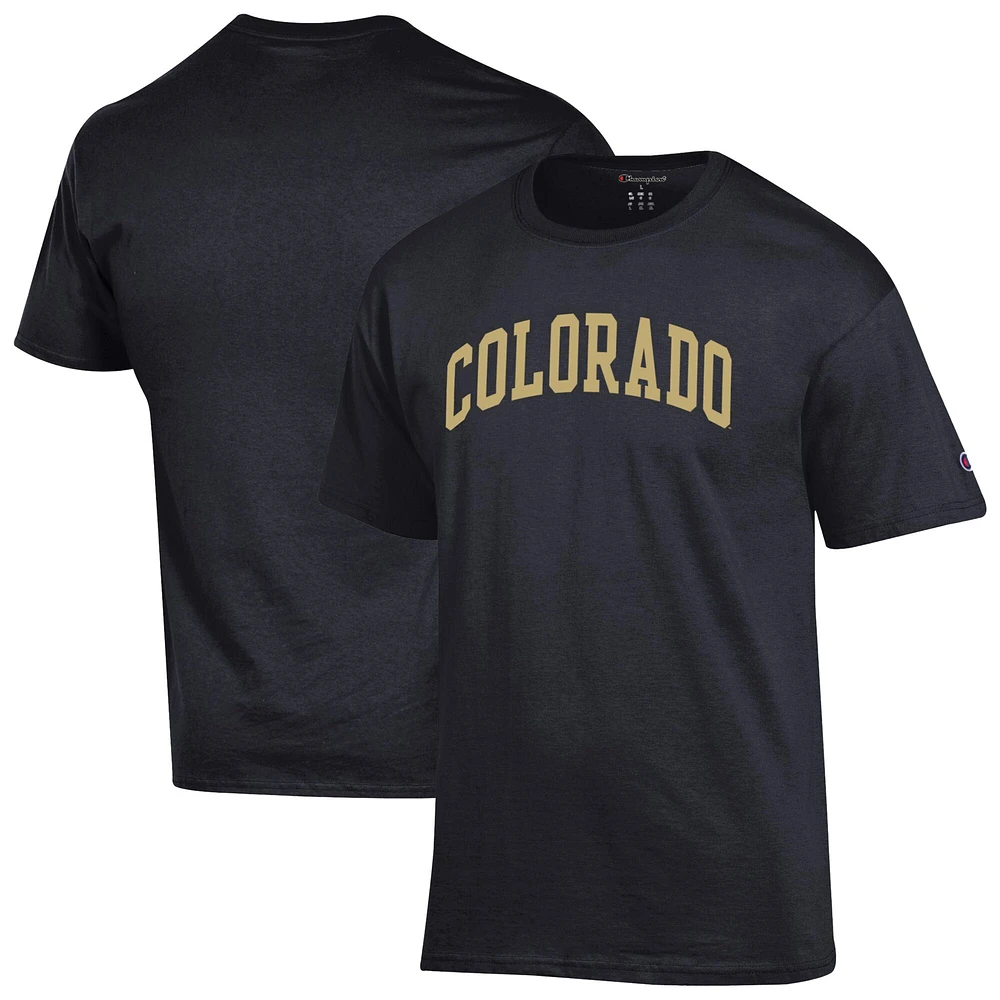 Men's Champion  Black Colorado Buffaloes Basic Arch T-Shirt