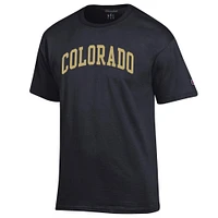Men's Champion  Black Colorado Buffaloes Basic Arch T-Shirt