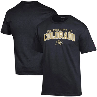 T-shirt Champion noir Colorado Buffaloes Property Of pour hommes