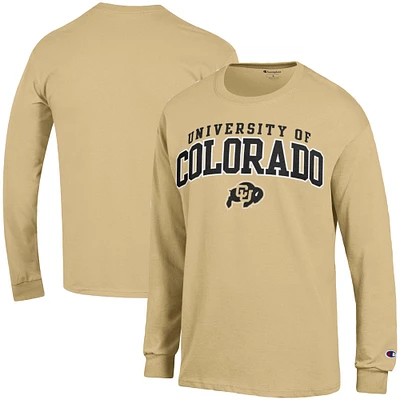 Champion Gold Colorado Buffaloes Propriété de T-shirt à manches longues pour hommes