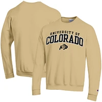 Men's Champion  Gold Colorado Buffaloes Property of Powerblend Pullover Sweatshirt