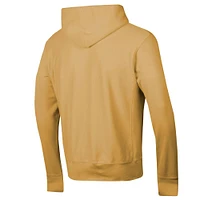 Men's Champion Gold Colorado Buffaloes Skinny Arch Over Vintage Wash Pullover Hoodie