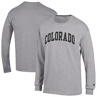 T-shirt à manches longues Basic Arch gris chiné pour homme