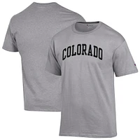 Men's Champion  Heather Gray Colorado Buffaloes Basic Arch T-Shirt