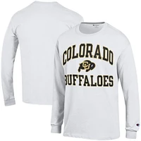 Men's Champion  White Colorado Buffaloes High Motor Long Sleeve T-Shirt