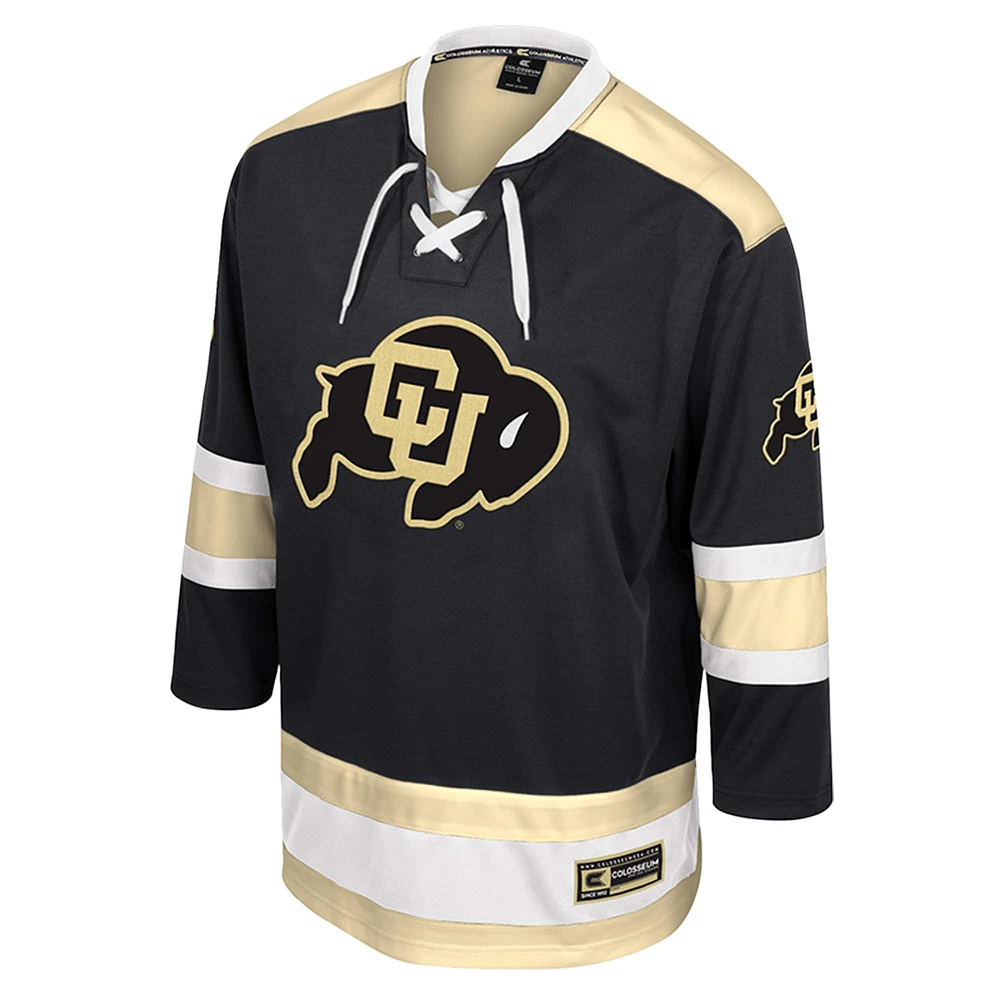 Maillot de hockey Athletic Machine Fashion pour homme Colosseum Black Colorado Buffaloes