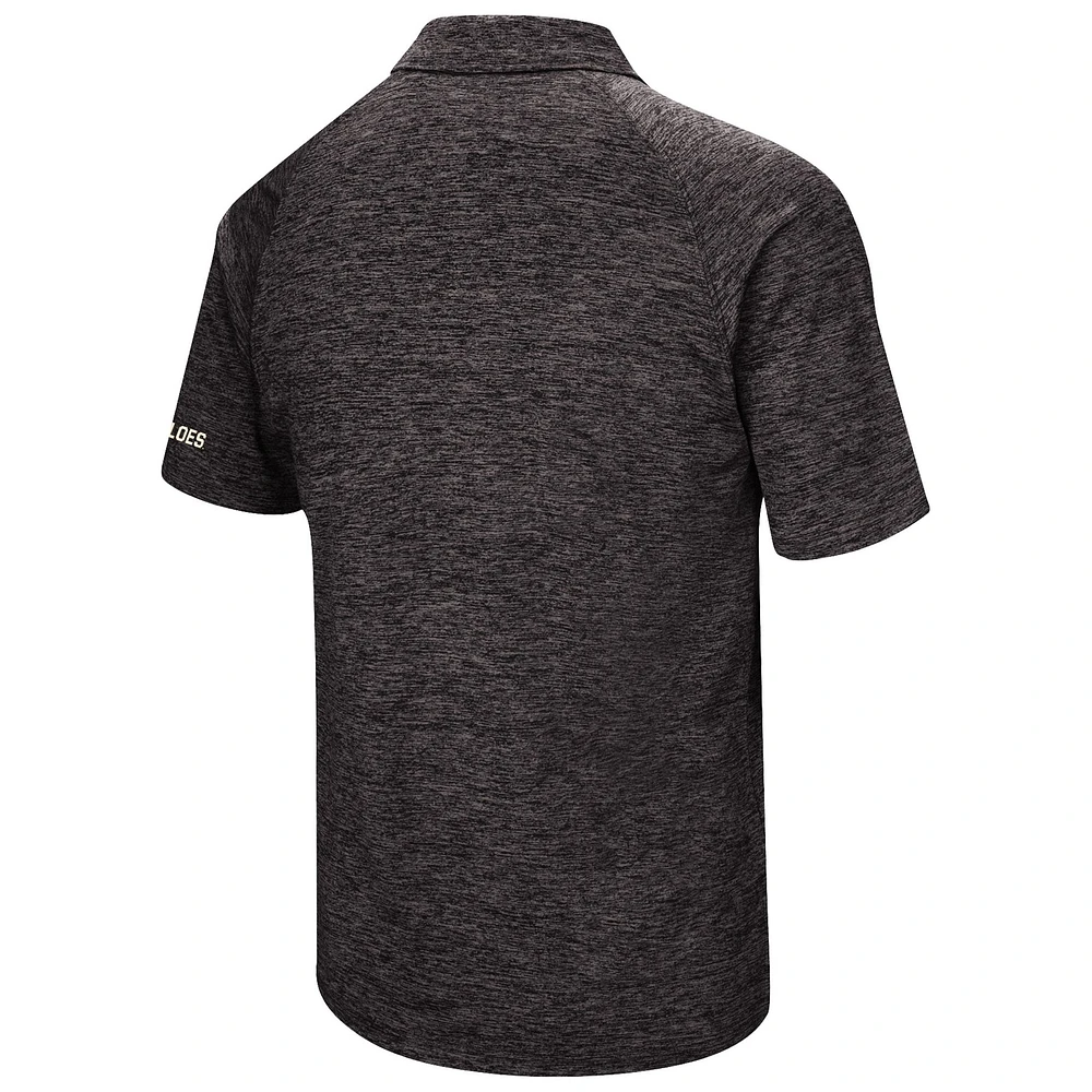 Men's Colosseum Black Colorado Buffaloes Down Swing Polo
