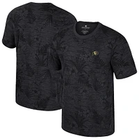 Men's Colosseum Black Colorado Buffaloes Floral Printed T-Shirt