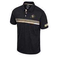 Men's Colosseum  Black Colorado Buffaloes No Problemo Polo