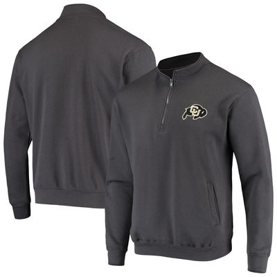 Men's Colosseum Charcoal Colorado Buffaloes Tortugas Logo Quarter-Zip Jacket