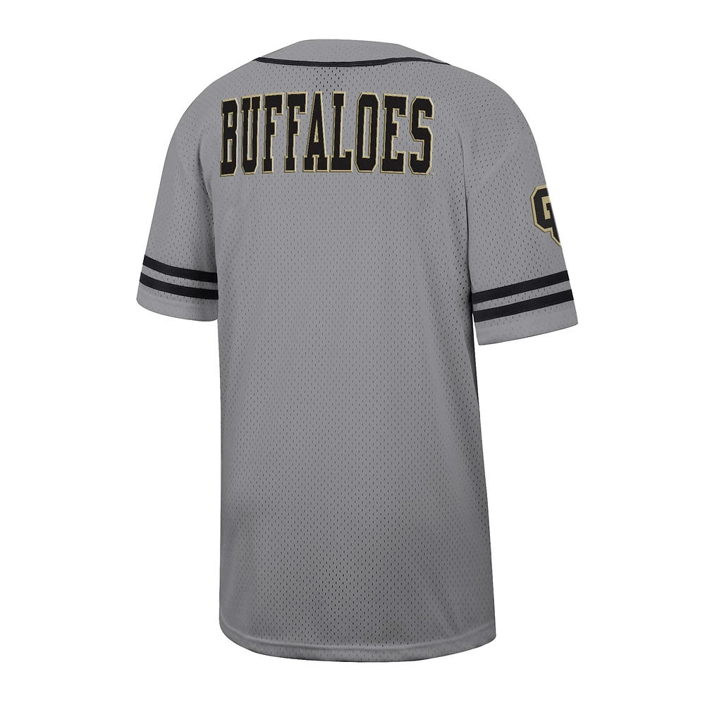 Maillot de baseball Free Spirited pour homme Colosseum Grey Colorado Buffaloes