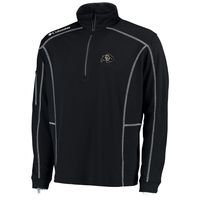 Men's Columbia Golf Black Colorado Buffaloes Shotgun Omni-Wick Quarter-Zip Pullover Jacket