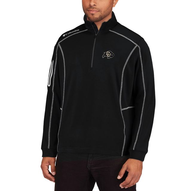 Columbia Golf pour homme Colorado Buffaloes Shotgun Omni-Wick Quarter-Zip Pullover Jacket