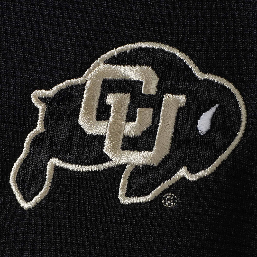 Men's Columbia Golf Black Colorado Buffaloes Shotgun Omni-Wick Quarter-Zip Pullover Jacket