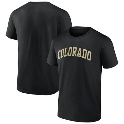 T-shirt basique Arch Fanatics pour hommes, noir, Colorado Buffaloes