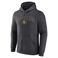 Sweat à capuche Fanatics Heather Charcoal Colorado Buffaloes Campus pour hommes