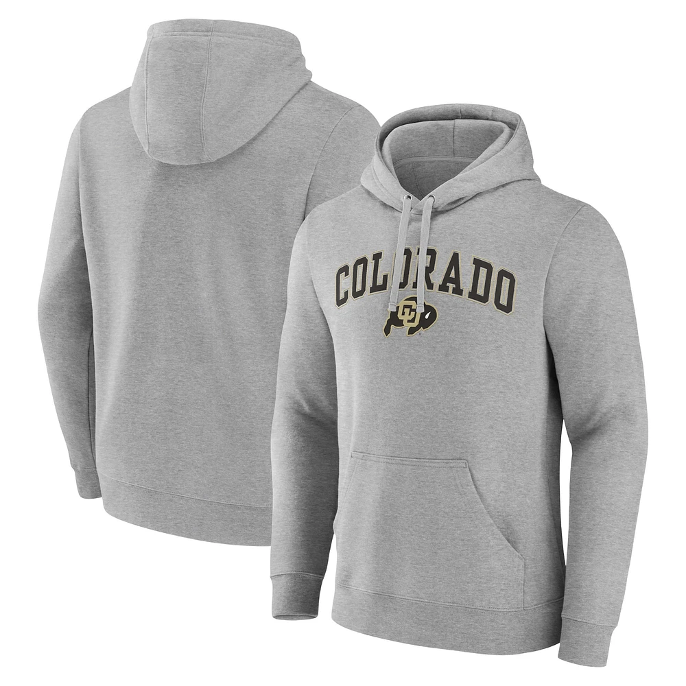 Men's Fanatics Steel Colorado Buffaloes Campus Pullover Hoodie